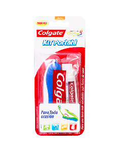CEPILLO COLGATE PORTABLE+CREMA DENTAL TOTAL 22 ML
