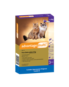 ADVANTAGE MULTI GATO 0.8 ML X 3 UND (VETERINARIA)