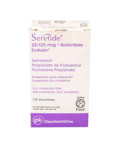 SERETIDE INHALADOR 25MCG/125MCG 