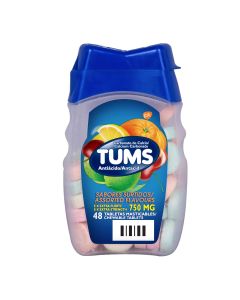ANTIACIDO TUMS EXTRA FUERTE SURTIDO 48 TAB