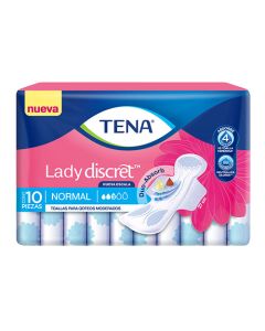 TENA TOALLA LADY NORMAL X 10 UNDS