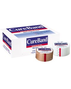 MICROPORO CUREBAND BLANCO 1¨X10Y CAJA 12 UN