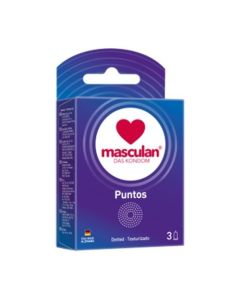 MASCULAN PRESERVATIVO DOTTED X 3 UNDS