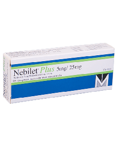NEBILET PLUS COMPRIMIDOS  5/25 MG 