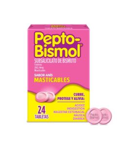 PEPTOBISMOL SABOR ANIS X24UDS