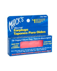 TAPON OIDO MACK´S SILICON ANARANJADO 2 PARES