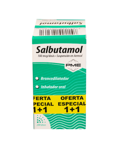 STEIN SALBUTAMOL INHALADOR 100 MCG 