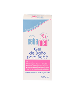 GEL DE BAÑO P/BEBE SEBAMED 200 ML