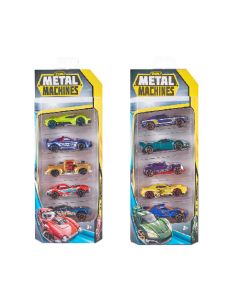 CARRO METAL MACHINES SET DE 5 3A+