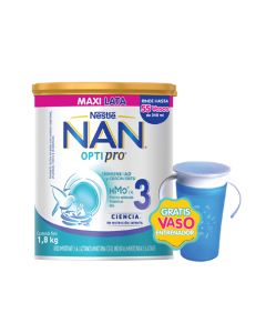 LECHE NAN3 OPTIPRO 1800 GRS + VASO