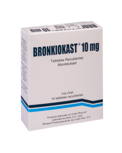 BRONKIOKAST TABLETAS MASTICABLES 10 MG