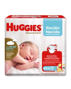 HUGGIES NATURAL CARE RECIEN NACIDO 