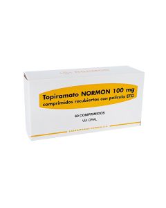 TOPIRAMATO 100 MG X 10 COMP NORMON