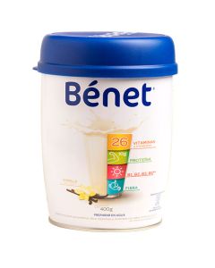 BENET BEBIDA EN POLVO VAINILLA FRASCO 400 G