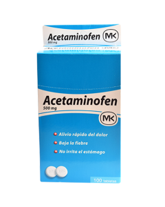 TABLETA ACETAMINOFEN MK 500 MG