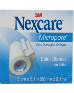 ESPARADRAPO MICROPORE NEXCARE BLANCO 2.PUL 5CM X 9.1M