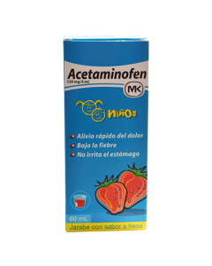 ACETAMINOFEN JARABE INFANTIL MK FRESA 60 ML