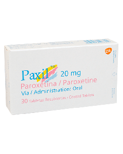 PAXIL TABLETAS 20 MG
