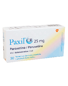PAXIL CR TABLETAS 25 MG