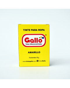 TINTE ROPA GALLO AMARILLO X  1 UNIDAD