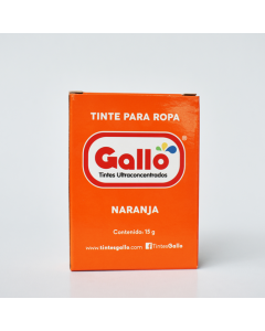 TINTE ROPA GALLO NARANJA X  1 UNIDAD