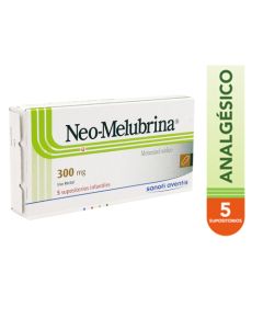 NEO MELUBRINA SUPOSITORIOS 300 MG
