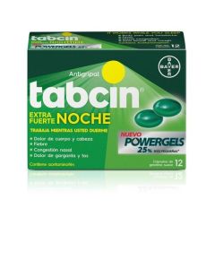 TABCIN EXTRA FUERTE NOCHE LIQ GELS X 12 CAPS