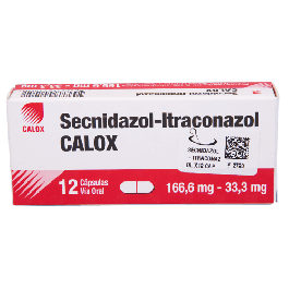 CALOX secnidazol 166.6 mg + itraconazol 33.3 mg