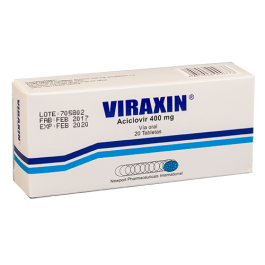 VIRAXIN TABLETAS 400 MG