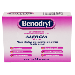Benadryl Tabletas 25 mg