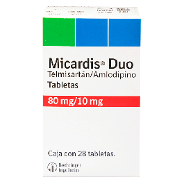 MICARDIS DUO TABLETAS 80 MG / 10 MG