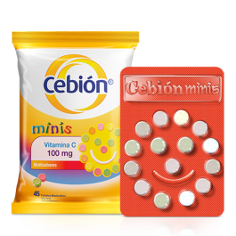 Cebion Minis Masticable Vit C 100 Mg 45 Tab