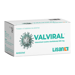 VALVIRAL TABLETAS 500 MG