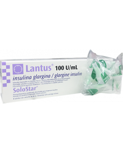 LANTUS SOLOSTAR INSULINA GLARGINA AMPOLLA 100 / UL 10 ML