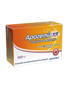 APOZEMIA XR 500 MG X 30 COMP