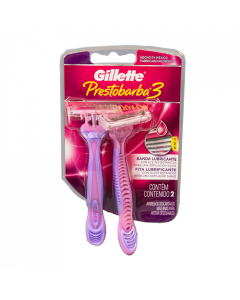 GILLETTE PRESTOBARBA 3 MAQUINA DESECHABLE BLISTER 2 MUJER