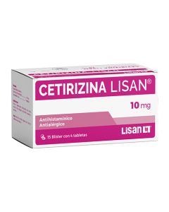 CETIRIZINA TABLETAS 10 MG