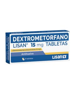 DEXTROMETORFANO TABLETAS 15 MG