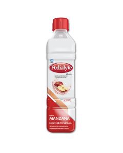 SUERO PEDIALYTE NG 60 MANZANA 500 ML