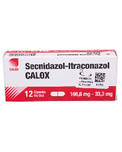 CALOX SECNIDAZOL-ITRACONAZOL CAPSULAS 166.6 MG / 33.3 MG