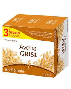 GRISI JABÓN AVENA 3 PACK 100G