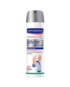 DESODORANTE PIES AEROSOL HANSAPLAST SILVER ACTIVE 150 ML