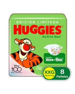 HUGGIES PAÑAL ACTIVE SEC XXG 8 UNID