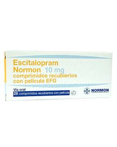 ESCITALOPRAM 10 MG X 28 NORMON