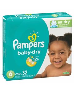 PAMPERS BABY DRY MEGA #6 32UN /2