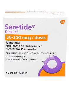 SERETIDE DISKUS AEROSOL 50MCG /250 MCG 